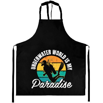 Discover Underwater World Is My Paradise Aprons