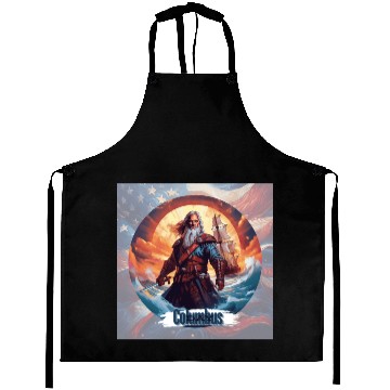 Discover Columbus Day Aprons