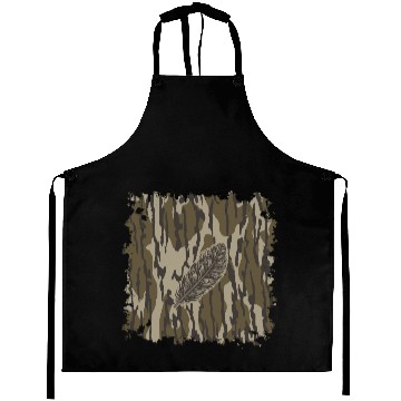 Discover Turkey Feather Bottomland Camo Forest Camouflage Aprons
