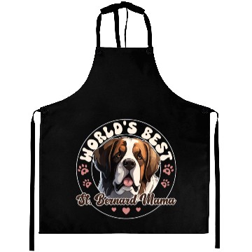 Discover Saint Bernard Groovy St. Bernard Mama Aprons