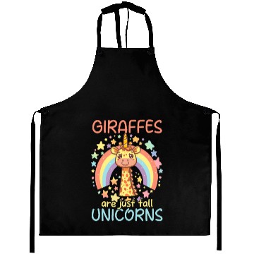 Discover Giraffe Giraffes Are Just Tall Unicorns Aprons