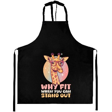 Discover Giraffe Why Fit In When You Can Stand Out? Aprons