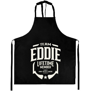 Discover Team Eddie Lifetime Member Funny Name Eddie Aprons