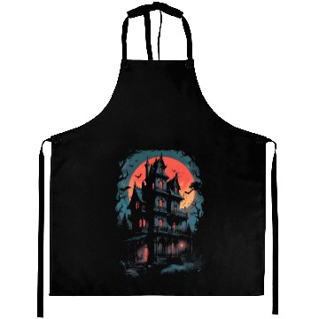 Discover Haunted House Aprons