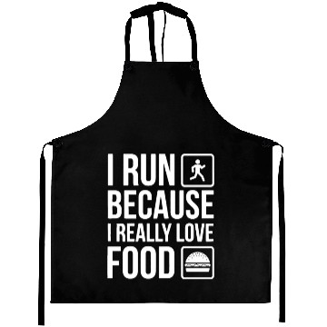 Discover I Run Because I Really Love Food Aprons