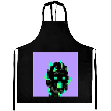 Discover Pixel Black Emerald Aprons
