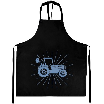 Discover Tractor silhouette minimalist farming summer Aprons