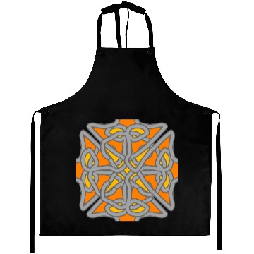 Discover Abstract Geometric Knot Design Aprons