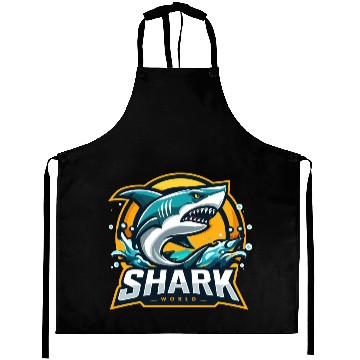 Discover Shark World Aprons