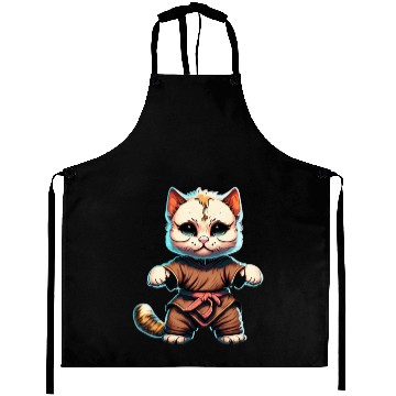Discover Feline Warrior: The Kung Fu Cat Aprons