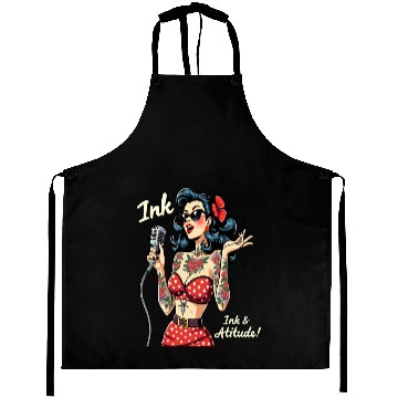 Discover Pinup Ink and Attitude Tattoo Art Aprons