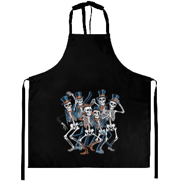Discover Let's Dance Dancing Skeleton Skull Aprons