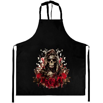 Discover Santa Muerte Folk Saint Aprons
