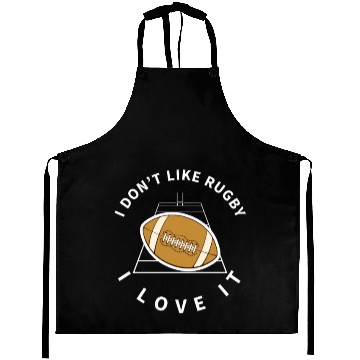Discover I Love Rugby Funny Rugby Player Aprons