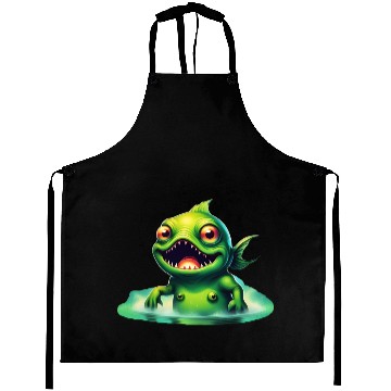 Discover Green Monster Fish Emerge from the Deep Lake Scary Aprons