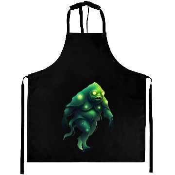 Discover Giant Green Monster Creature Aprons