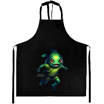 Discover Green Monster Fish Floating in the Deep Sea Aprons