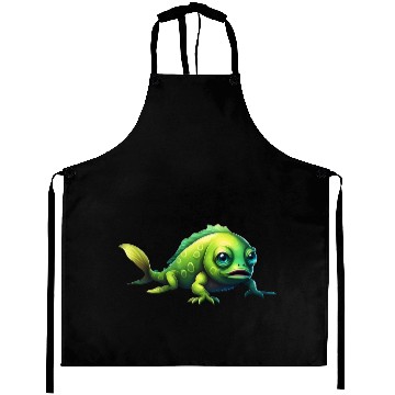 Discover Monster Fish Green Color Crawling on the Seabed Aprons