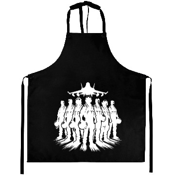 Discover Air Force Pilots Cool Airplane Portrait Aprons