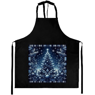 Discover flannel blue and white christmas Aprons