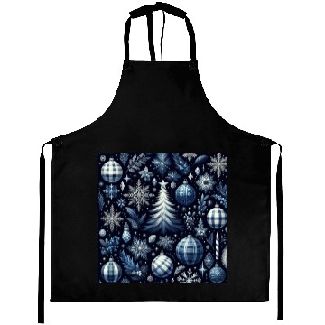 Discover flannel blue and white christmas Aprons