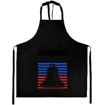 Discover Freedom Rings When We Vote - Election Aprons