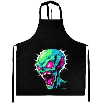 Discover Angry Alien Aprons