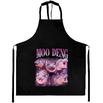 Discover I Love Moo Deng Bootleg I love you Bouncy Pig Aprons