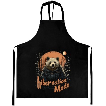 Discover Hibernation Mode Brown Bear Aprons