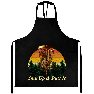 Discover Shut Up and Putt It Disc Golf Contest Golfer Games Aprons