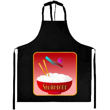 Discover SWIMMER SWIM RICE BOWL Aprons
