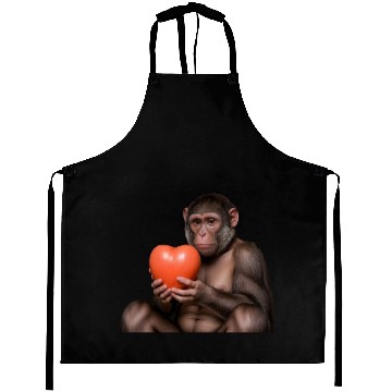 Discover Monkey love you Aprons