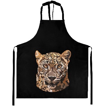 Discover African Leopard poster Aprons
