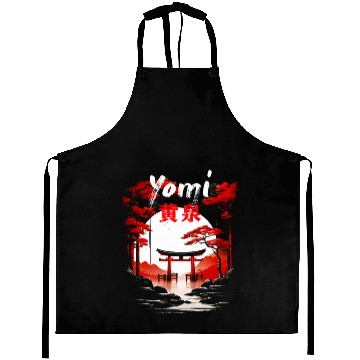Discover Torii gate Mythological door Yomi Japanese Aprons