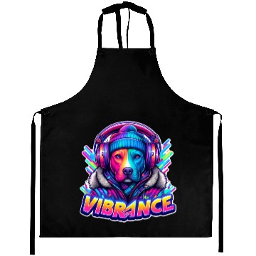 Discover Neon Vibes Pit Bull Aprons