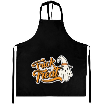 Discover trick or treat halloween with cute ghost Aprons