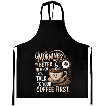 Discover Talk To Your Coffee First Aprons