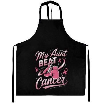 Discover My Aunt Beat Cancer Breast Cancer Awareness Aprons