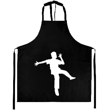 Discover Man Celebrates Dances Silhouette Cool Party Boy Aprons