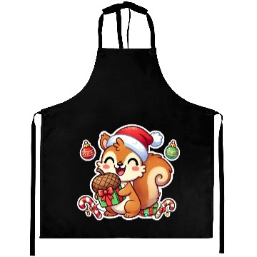 Discover Nutty Christmas Squirrel Aprons