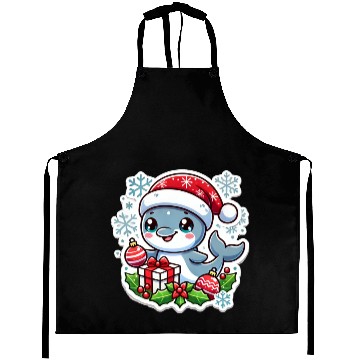 Discover Holiday Dolphin Splash Aprons