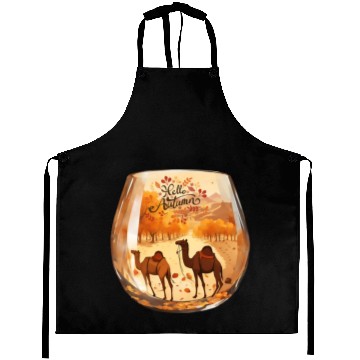 Discover Hello Autumn unique design. Aprons