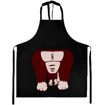 Discover Funny Gorilla Body Without Head Halloween Cost Aprons