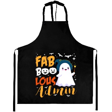 Discover Faboolous Admin Funny Scary Ghost Halloween Costum Aprons