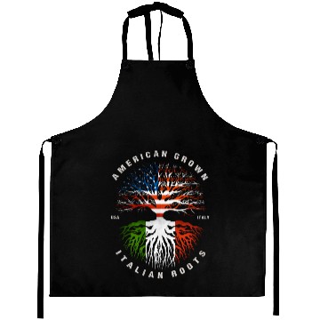 Discover American Grown Italian Roots Italy Flag Aprons