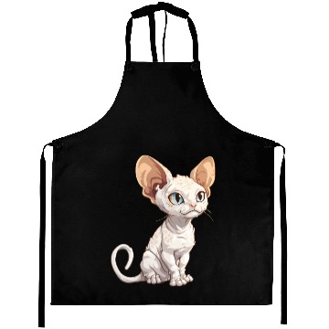 Discover Sphynx Cat Cute Funny Cat Lover Aprons