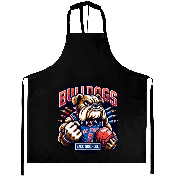Discover Bulldogs Mascot Back To School Team Spirit Aprons