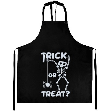 Discover Trick Or Treat Halloween Ghost Funny Skeleton Danc Aprons
