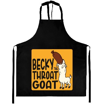 Discover Becky the Throat Goat Aprons