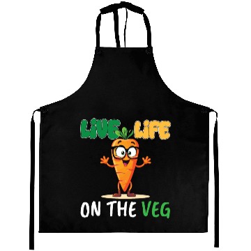 Discover Funny plant based design_ carrot with funny Vegan Aprons